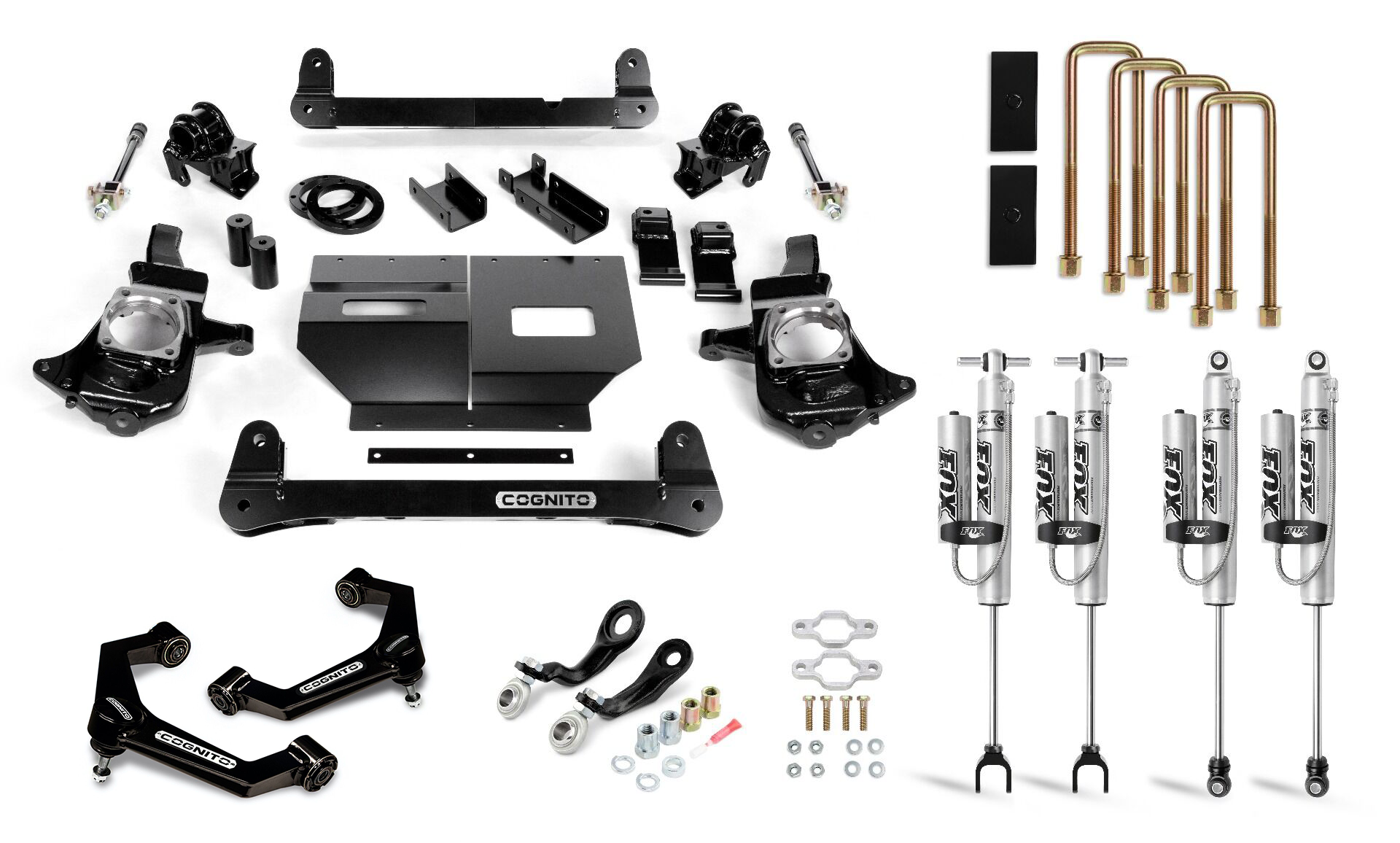 Cognito 110-P0967 4 inch Performance Lift Kit with Fox PSRR 2.0 Shocks | 2011-2019 GM Silverado/Sierra 2500HD/3500HD