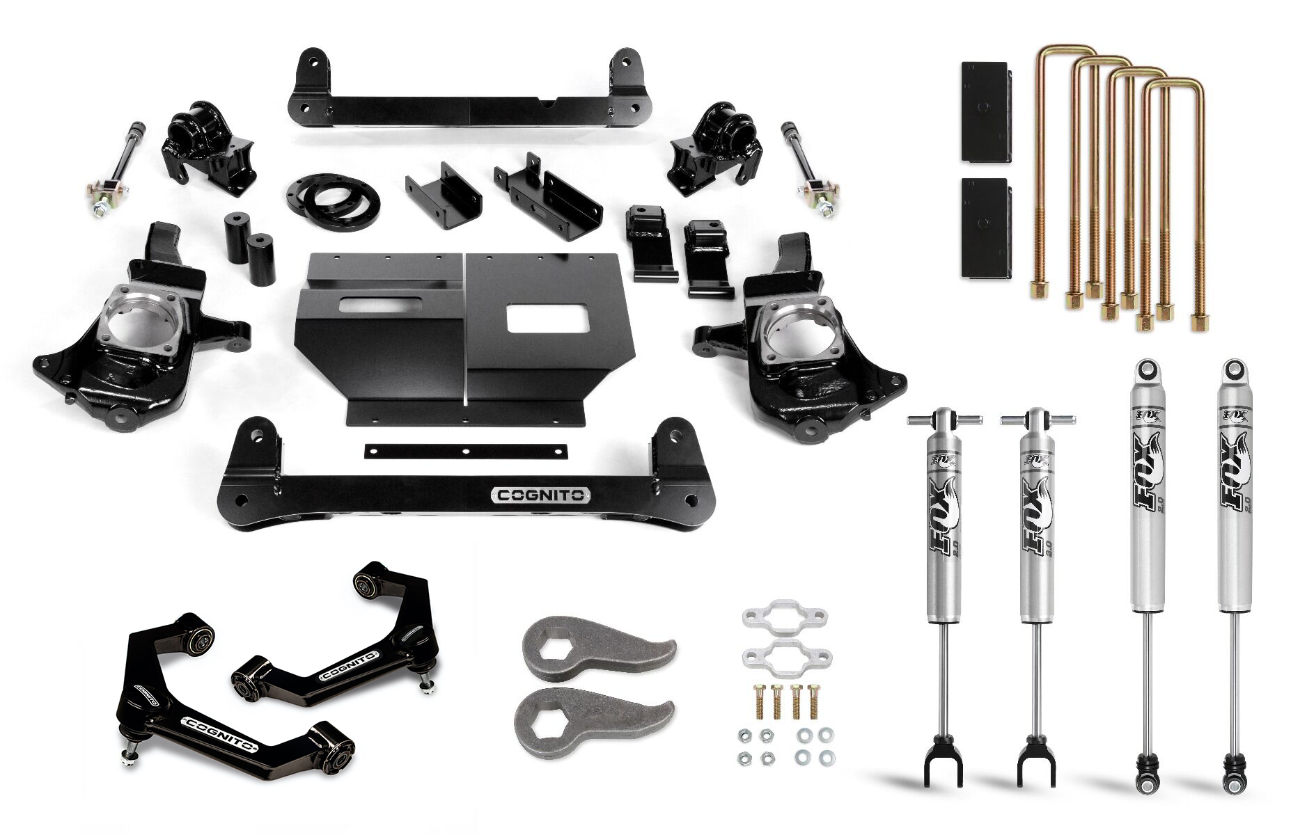 Cognito 110-P0968 6 inch Standard Lift Kit with Fox PS 2.0 IFP Shocks | 2011-2019 GM Silverado/Sierra 2500HD/3500HD