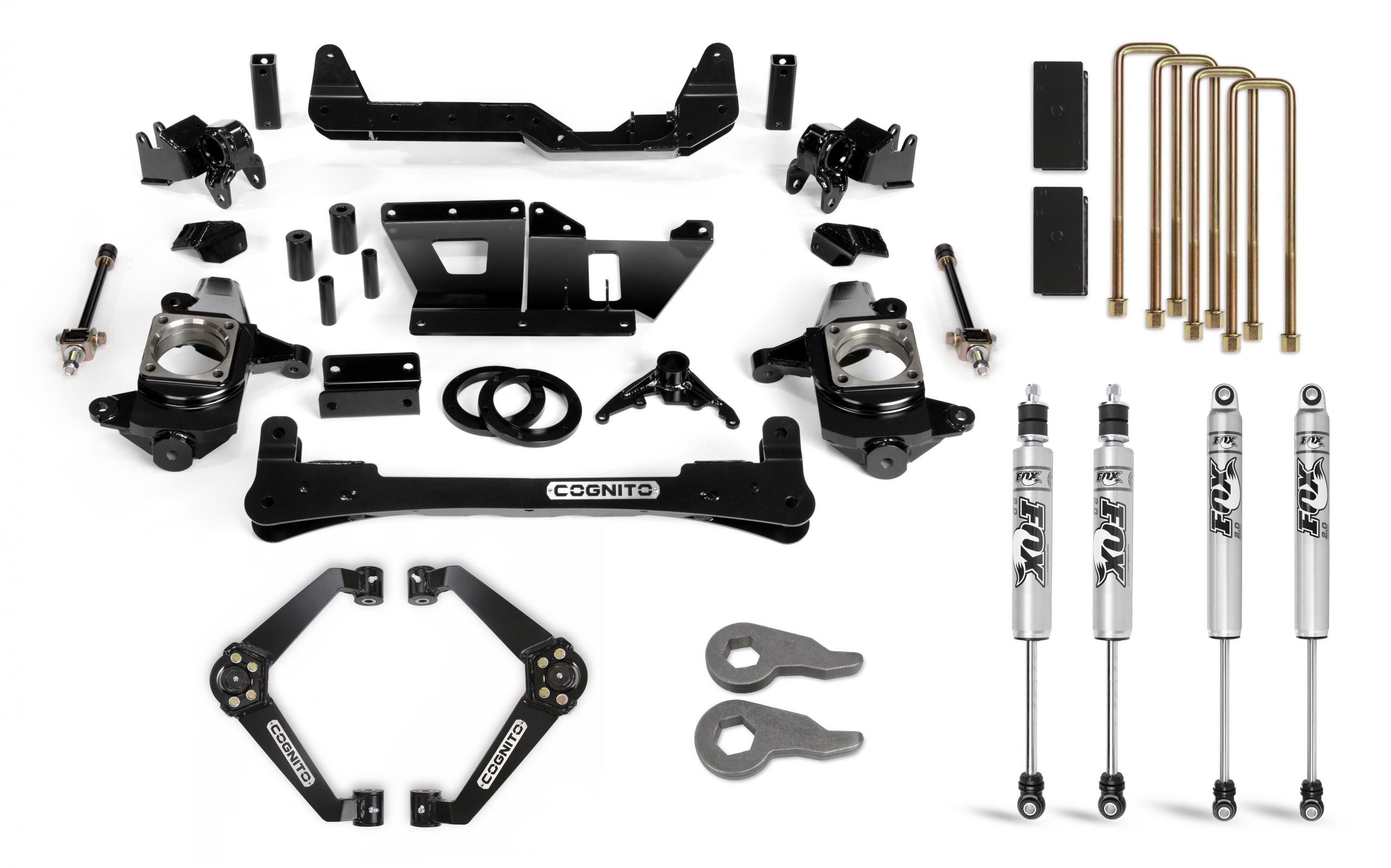 Cognito 110-P0970 6 inch Standard Lift Kit with Fox PS 2.0 IFP Shocks | 2001-2010 GM Silverado/Sierra 2500HD/3500HD