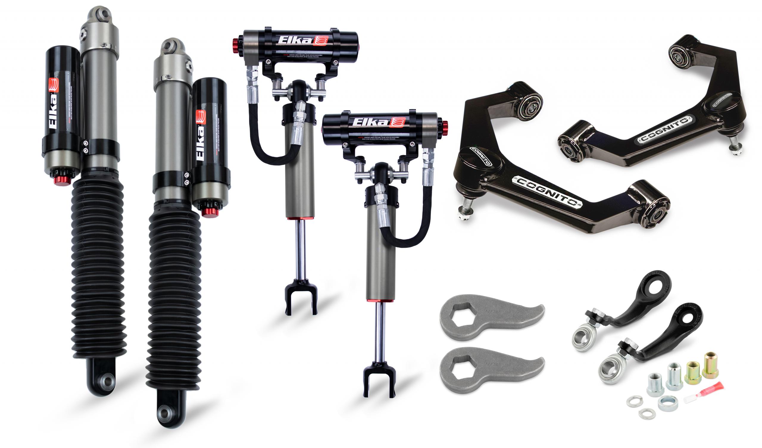 Cognito 210-P1130 3 inch Elite Leveling Kit with Elka 2.5 Reservoir Shocks | 2011-2019 GM Silverado/Sierra 2500HD/3500HD