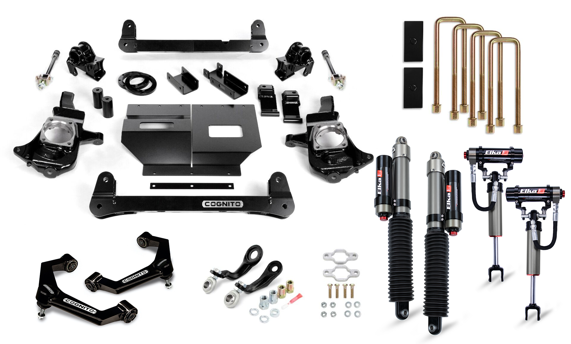 Cognito 210-P1153 4 inch Elite Lift Kit with Elka 2.5 Reservoir Shocks | 2011-2019 GM Silverado/Sierra 2500HD/3500HD