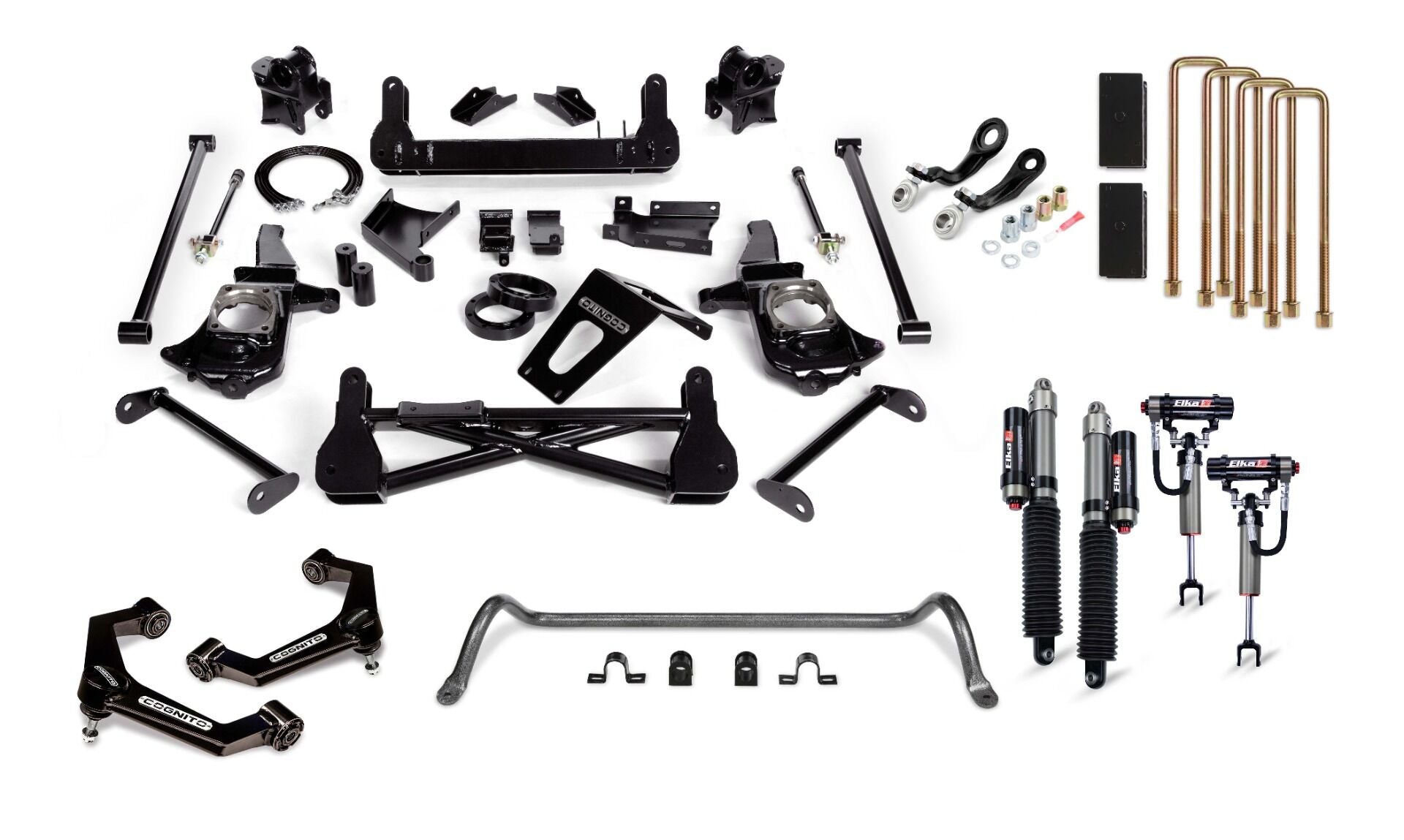 Cognito 210-P1174 7 inch Premier Lift Kit with Elka 2.5 Shocks | 2011-2019 GM Silverado/Sierra 2500HD/3500HD