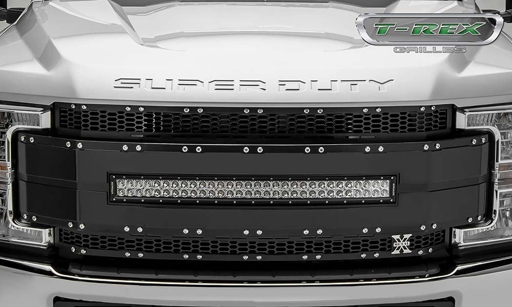 T-Rex 6315481 Torch AL Laser Mesh Grille | 2017-2019 Ford F250/F350