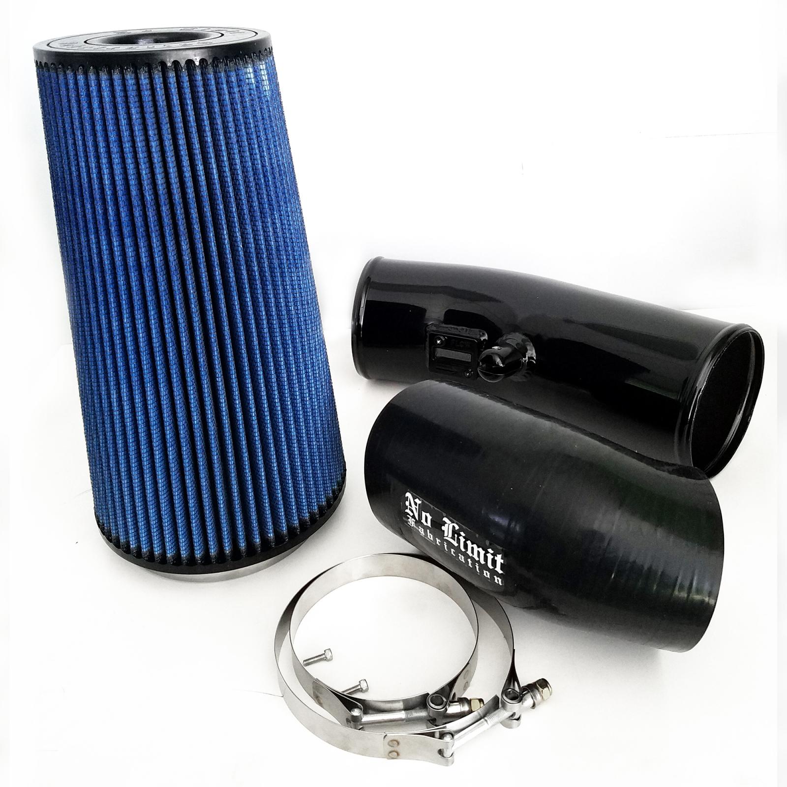 No Limit Fab 67CAIBO1116 Black Stage 2 Cold Air Intake with Oiled Filter | 2011-2016 Ford F250/F350 6.7L Powerstroke
