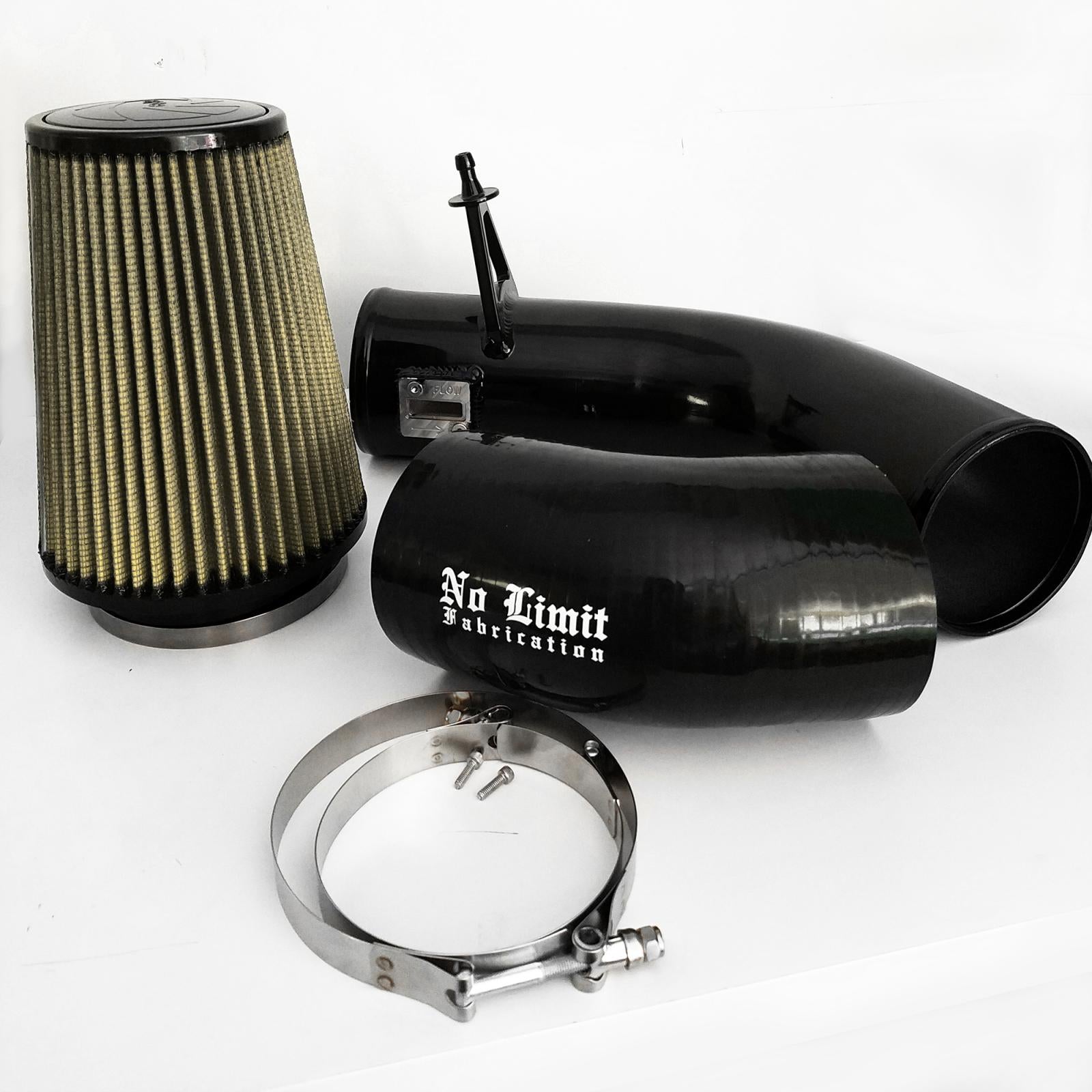 No Limit Fab 67CAIBP17 Black Cold Air Intake with PG7 Filter | 2017-2024 Ford F250/F350 6.7L Powerstroke