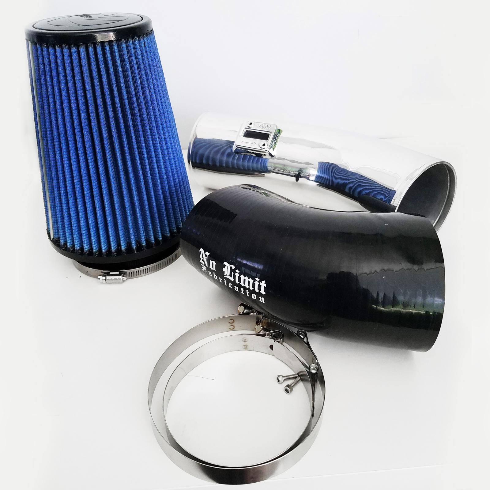 No Limit Fab 67CAIPO11161 Polished Stage 1 Cold Air Intake with Oiled Filter | 2011-2016 Ford F250/F350 6.7L Powerstroke