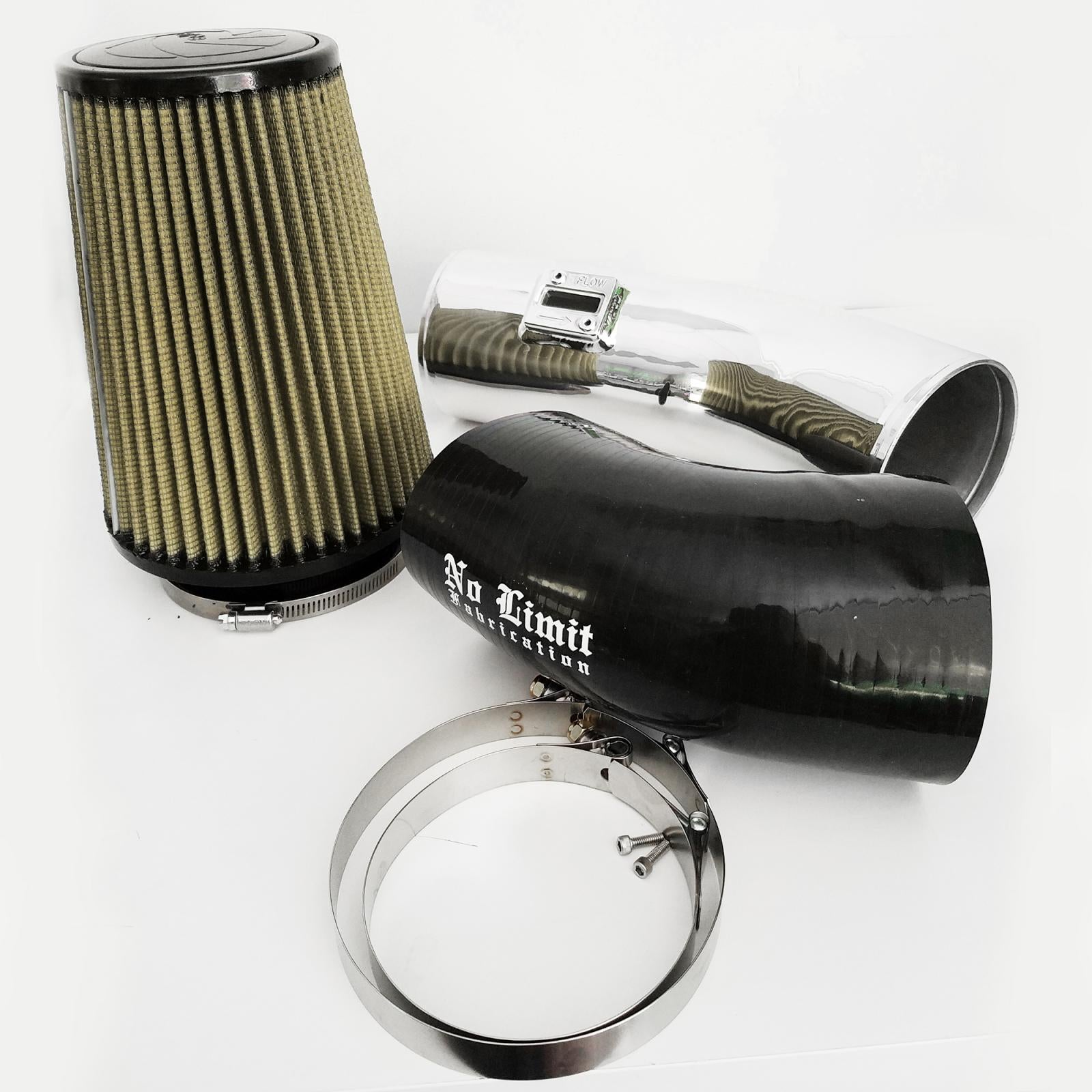 No Limit Fab 67CAIPP11161 Polished Stage 1 Cold Air Intake with PG7 Filter | 2011-2016 Ford F250/F350 6.7L Powerstroke