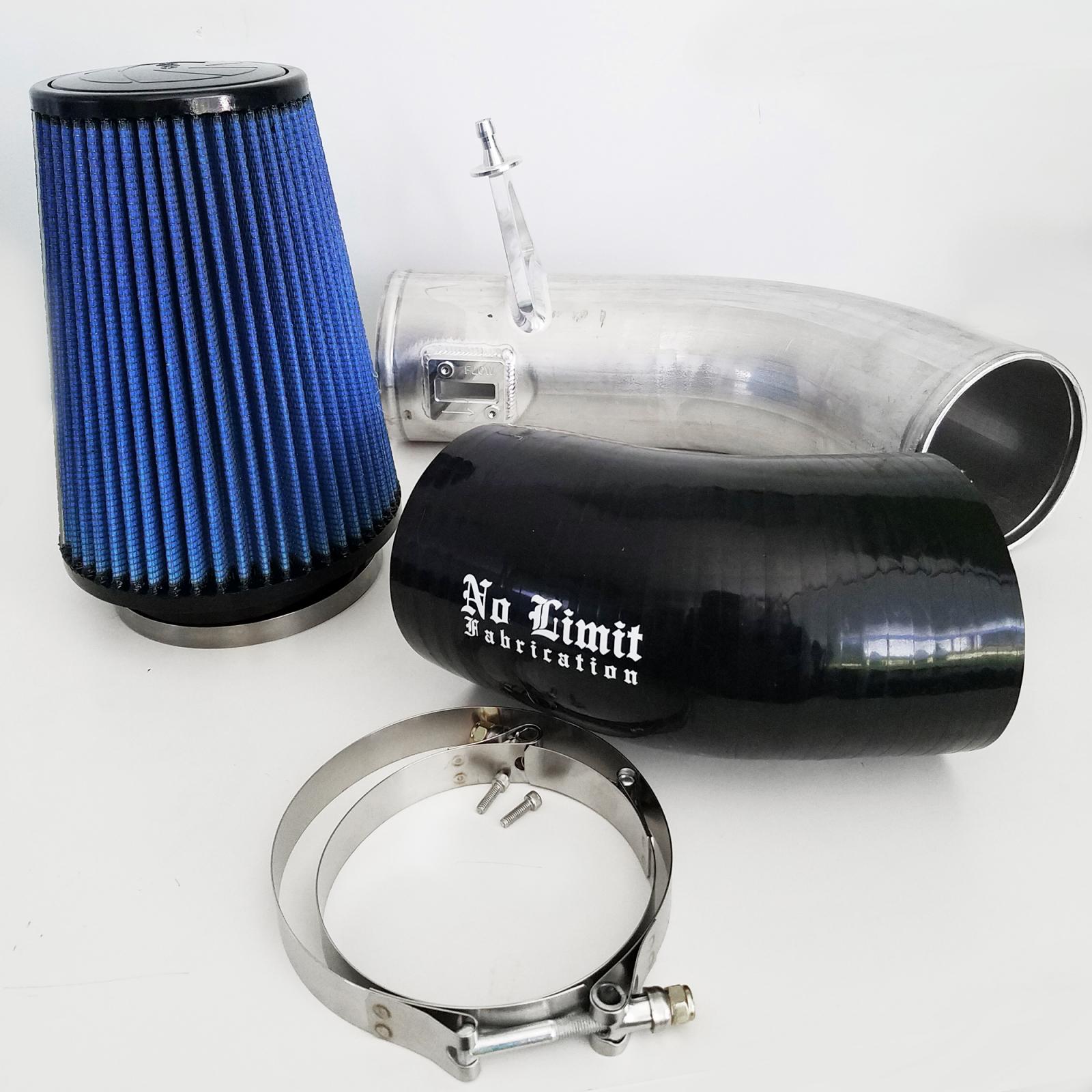 No Limit Fab 67CAIRO1116 Raw Stage 2 Cold Air Intake with Oiled Filter | 2011-2016 Ford F250/F350 6.7L Powerstroke