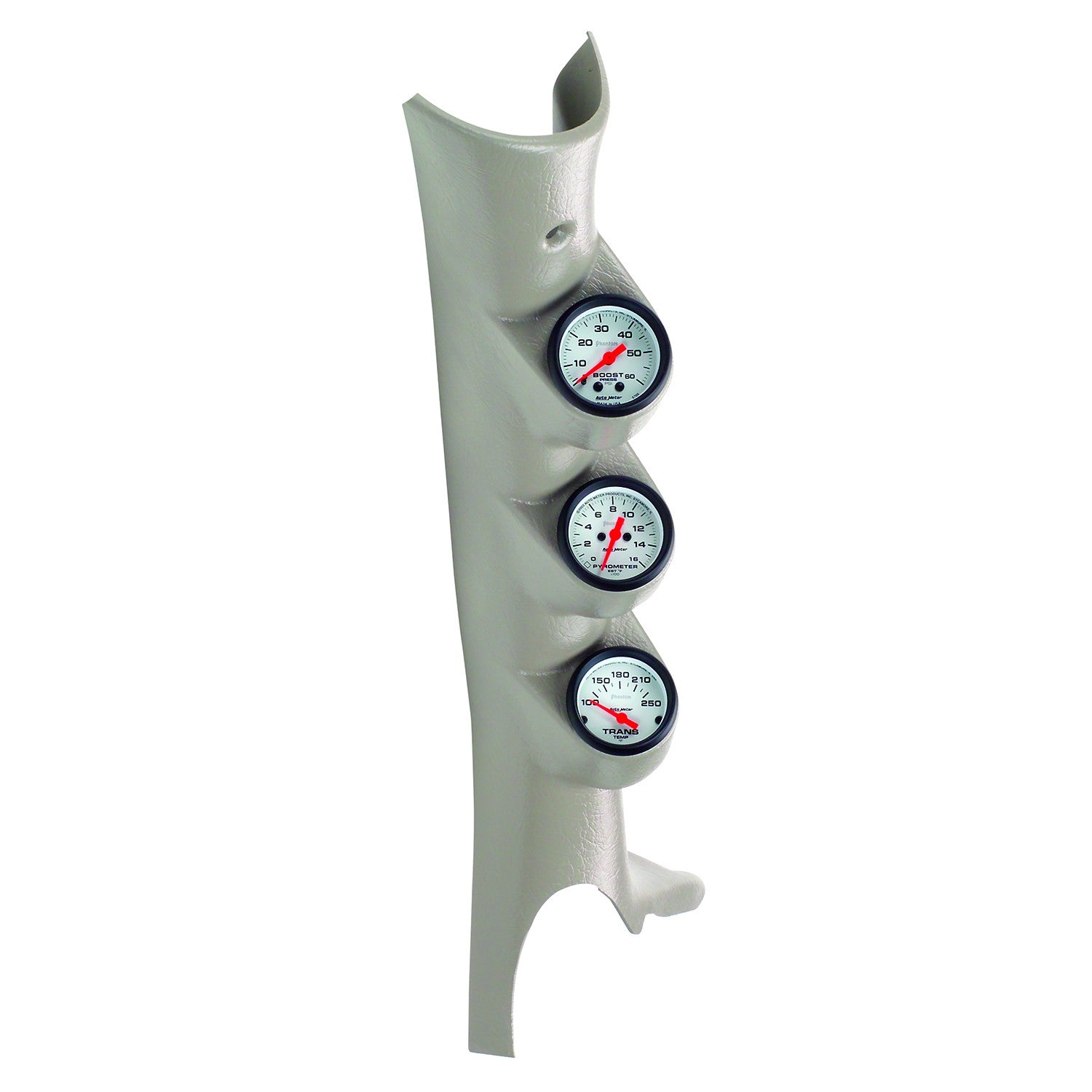 AutoMeter 7098 Phantom Series Triple Gauge Pillar Kit | 2003-2009 Dodge RAM 2500/3500 5.9L/6.7L Cummins