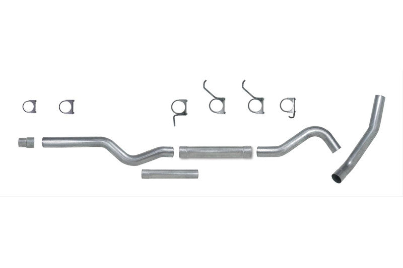 Diamond Eye K4122A-RP 4 inch Aluminized Cat-Back Single Exit Straight Pipe No Tip Exhaust | 2006-2007 GM Silverado/Sierra 2500HD/3500HD 6.6L Duramax LBZ