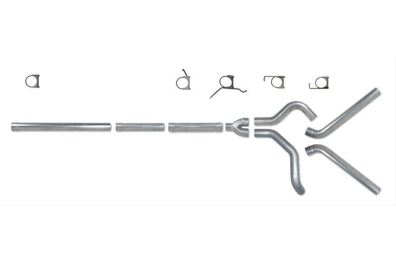Diamond Eye K4236A-RP 4 inch Aluminized Cat Back Dual Exit Straight Pipe No Tip Exhaust | 2004.5-2007 Dodge RAM 2500/3500 5.9L Cummins