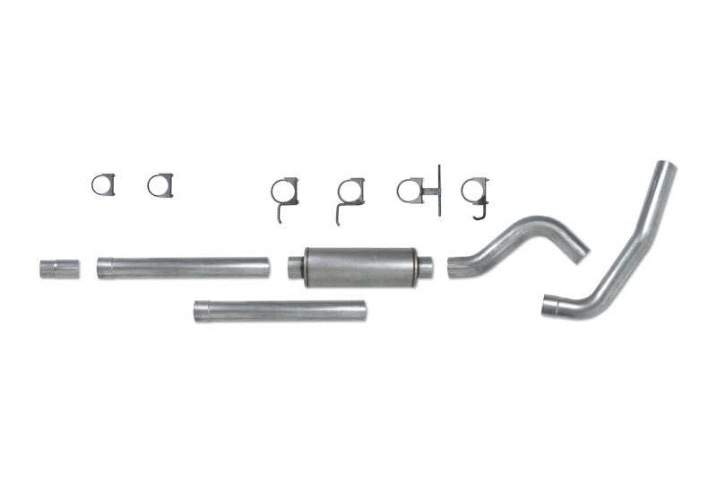 Diamond Eye K4310S-RP 4 inch Stainless Steel Cat-Back Single Exit Straight Pipe No Tip Exhaust | 1994-1997 Ford F250/F350 7.3L Powerstroke