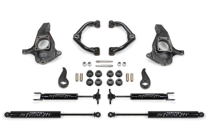 Fabtech K1064M 4 Ultimate System with Uniball UCA | 2011-2016 GM Silverado/Sierra 2500HD/3500HD