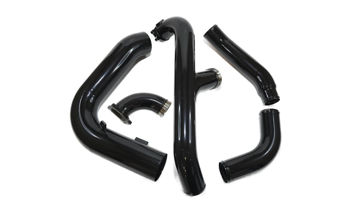 No Limit Fab 67TPKB17 Intercooler Piping Kit w/ Gloss Black Finish | 2017-2022 Ford F250/F350 Super Duty 6.7L PowerStroke