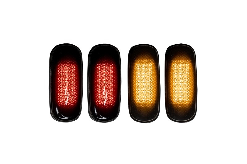 4-Pack Clear Side Marker Lights For 2010-2018 Dodge Ram 2500 3500 Dually - Replacement OE 68042140AA, 04806224AA