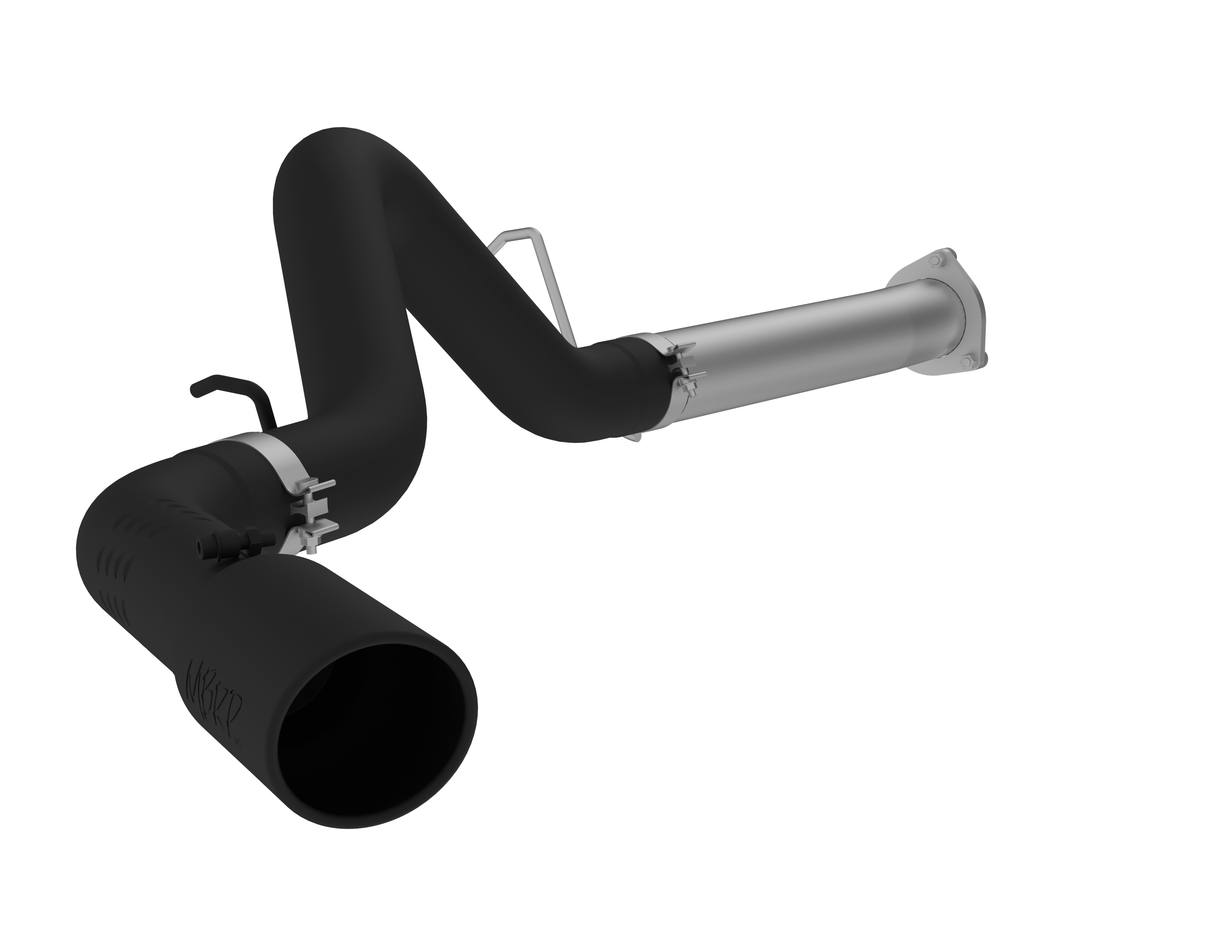 MBRP S6026BLK 4 inch Filter Back Single Side - Black Coated | 2007-2010 GM Silverado/Sierra 2500HD/3500HD 6.6L Duramax