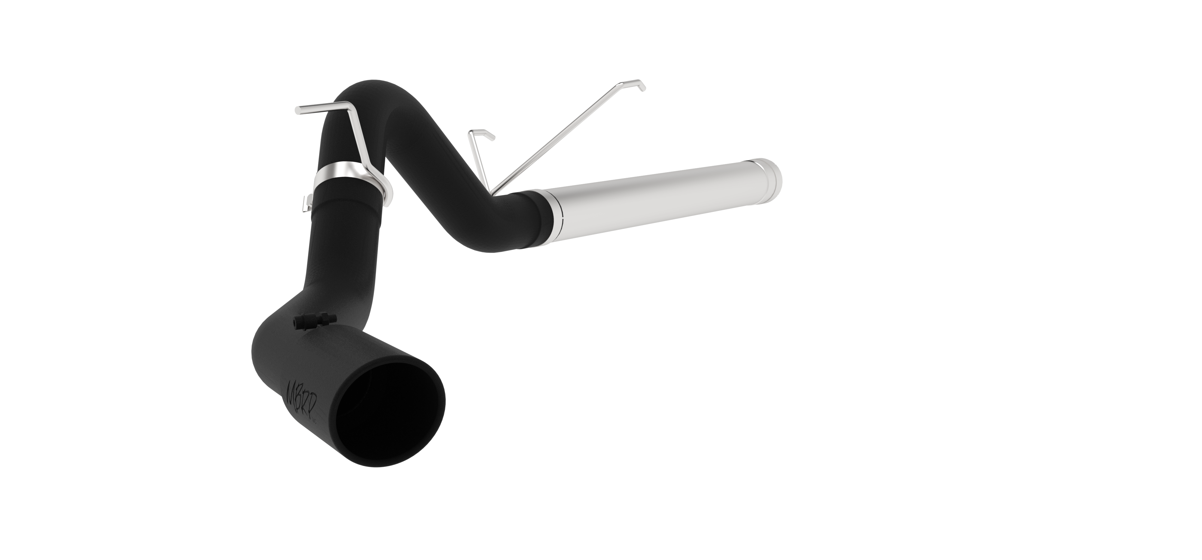 MBRP S6130BLK 4 inch Filter Back Single Side Black Coated | 2007-2009 Dodge RAM 2500/3500 6.7L Cummins