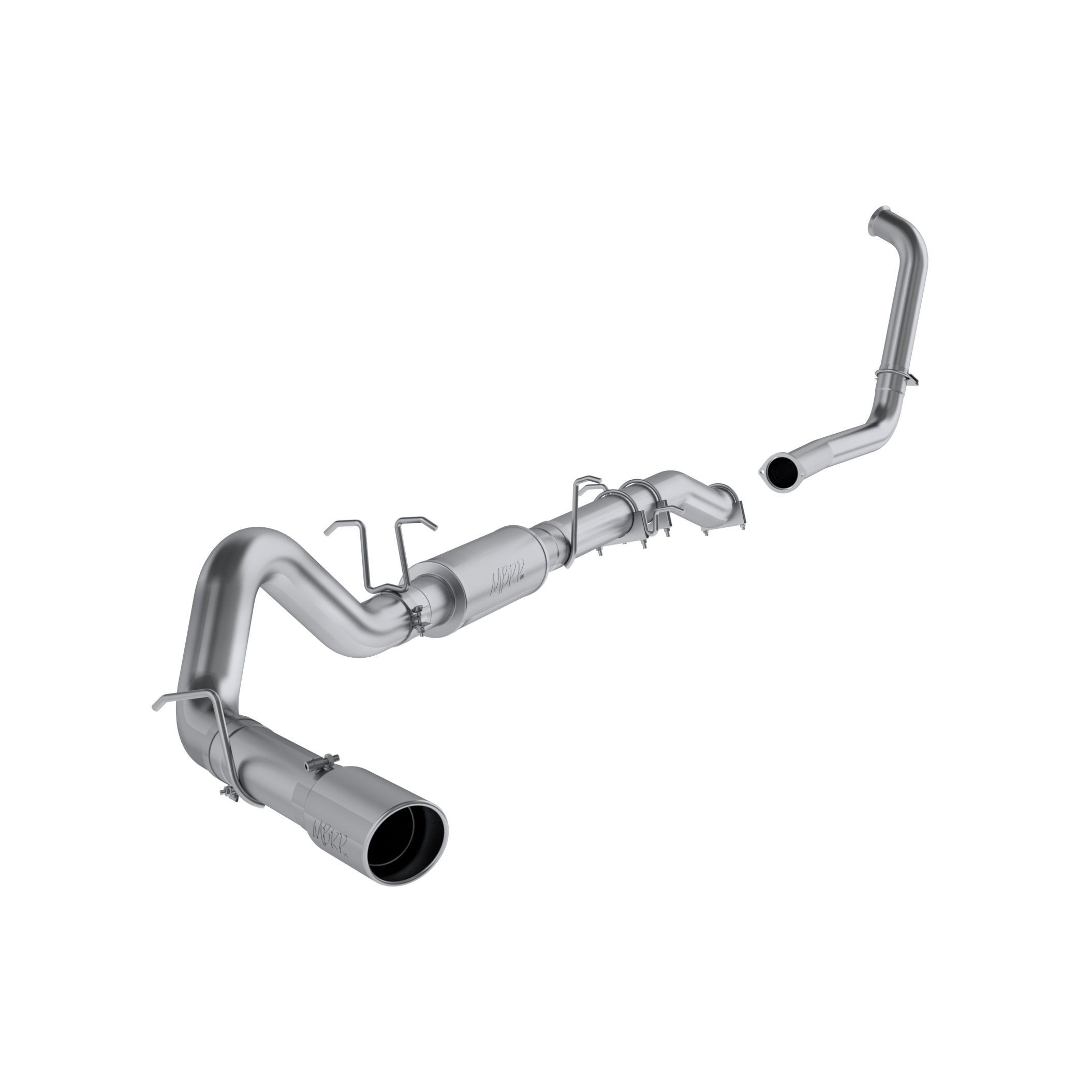 MBRP S6206409 4 inch Turbo Back Single Side Exit T409 Stainless | 2003-2007 Ford F250/F350 6.0L Powerstroke