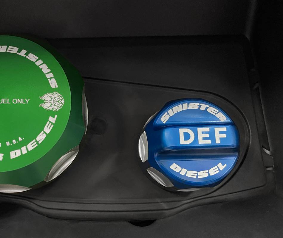 Sinister SDDFC67P110121 Powerstroke Exhaust Fluid (DEF) Cap | 2011-2022 Ford F250/F350 6.7L Powerstroke
