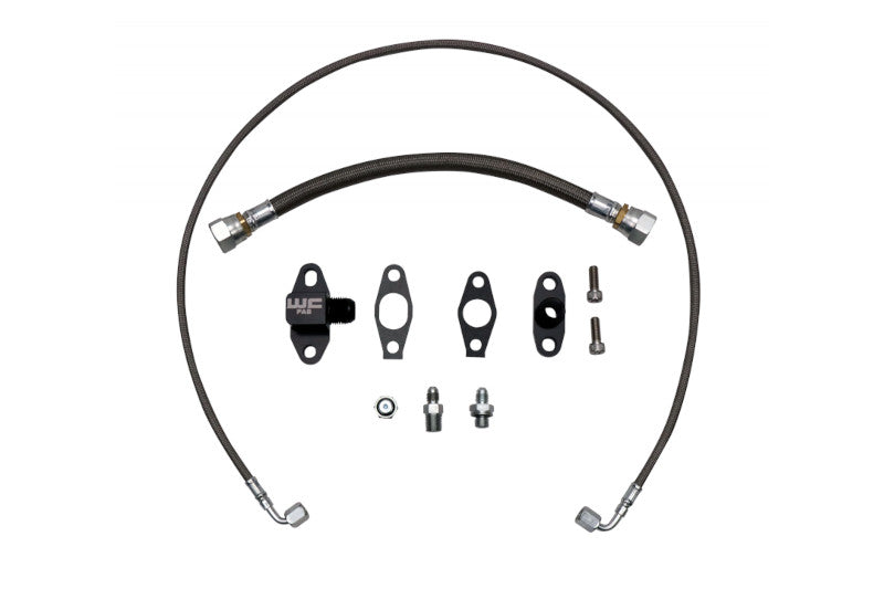 Wehrli 100397 S400 Single Turbo Oil Line Kit | 2001-2016 GM Silverado/Sierra 2500HD/3500HD 6.6L Duramax