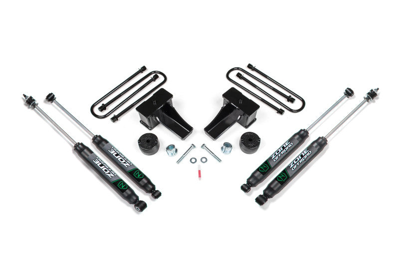 Zone Offroad F45N 2 inch Lift Kit (Nitro Series Shocks) | 2011-2016 Ford F250/F350