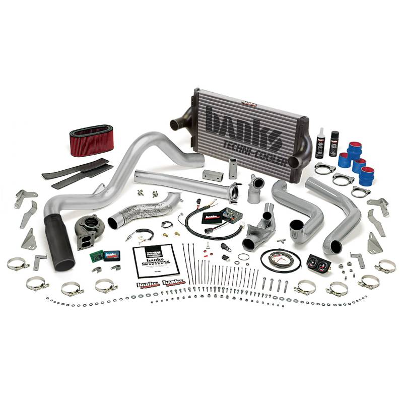 Banks 48561-B PowerPack System with Single Exhaust & Black Tip | 1995.5-1997 Ford F250/F350 7.3L Powerstroke