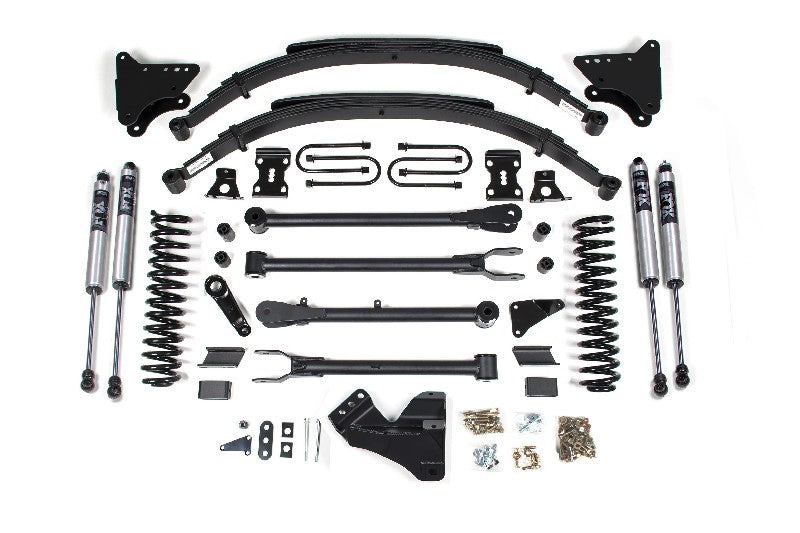 BDS 593FS 4 inch 4-Link Lift Kit with FOX 2.0 Shocks & Leaf Springs | 2011-2016 Ford F250/F350