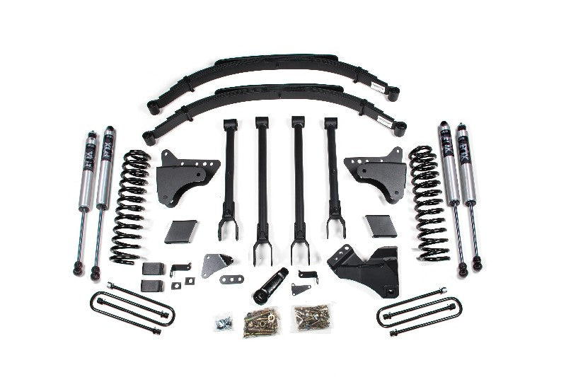BDS 597FS 6 inch 4-Link Lift Kit with FOX 2.0 Shocks - Factory 3 inch Rear Block Kit | 2011-2016 Ford F250/F350