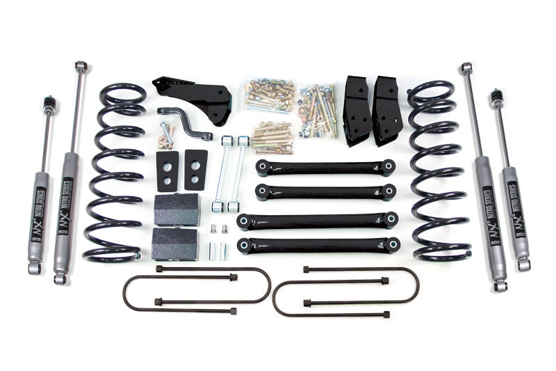 BDS 619H 4 inch Lift Kit with NX2 Nitro Shocks & Rear Block Kit | 2008 Dodge RAM 2500 Power Wagon 4WD with 3.5 inch Axle