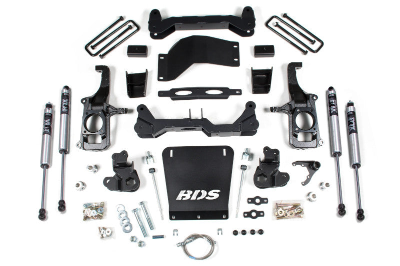 BDS 721FS 4.5 inch Lift Kit with FOX 2.0 Shocks & 2 inch Block Kit | 2011-2019 GM Silverado/Sierra 2500HD/3500HD with Rear Overload