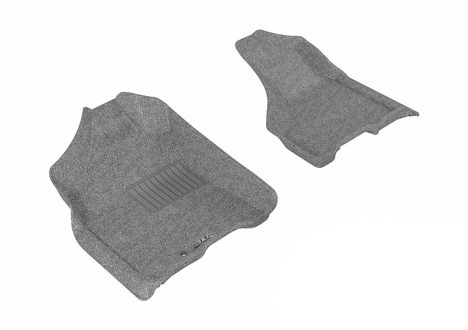 3DM L1DG01712201 Classic Gray Front Floor Mats | 2009-2012 Dodge RAM 1500/2500/3500