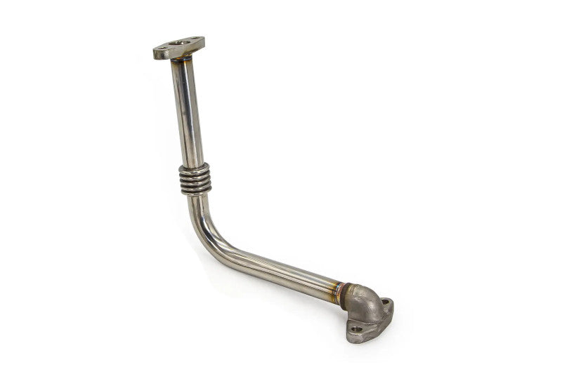 PPE 116005055 Stainless Steel Turbo Oil Return Pipes Long | 2001-2016 GM Silverado/Sierra 2500HD/3500HD 6.6L Duramax