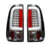 Recon 264293CL O-Led Tail Lights | 2008-2016 Ford F250/F350