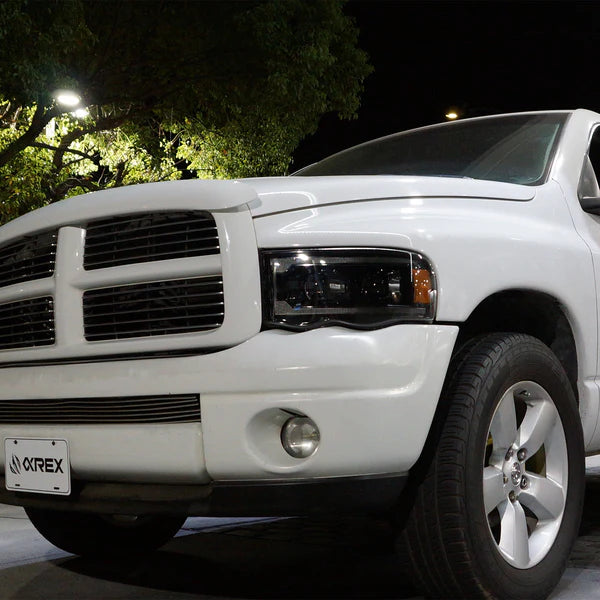 AlphaRex 880567 LUXX Series Black LED Projector Headlights | 2003-2005 Dodge RAM 2500/3500