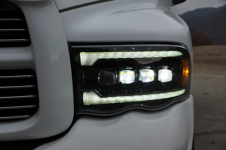 AlphaRex 880557 MK II NOVA Series Alpha Black LED Projector Headlights | 2010-2018 Dodge RAM 2500/3500