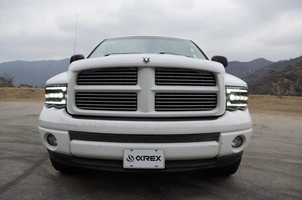 AlphaRex 880564 NOVA Series Black LED Projector Headlights | 2003-2005 Dodge RAM 2500/3500