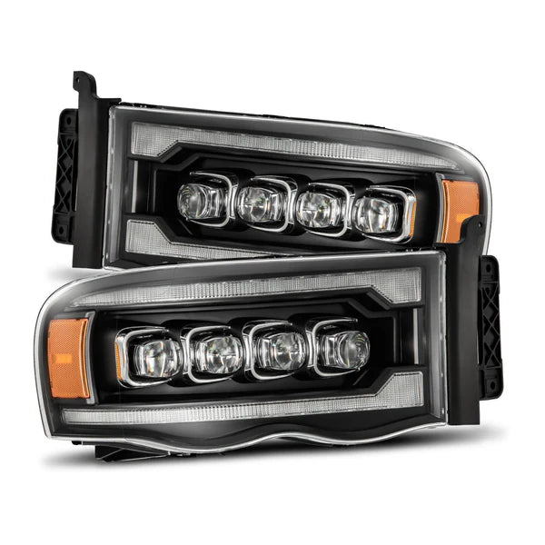 AlphaRex 880564 NOVA Series Black LED Projector Headlights | 2003-2005 Dodge RAM 2500/3500