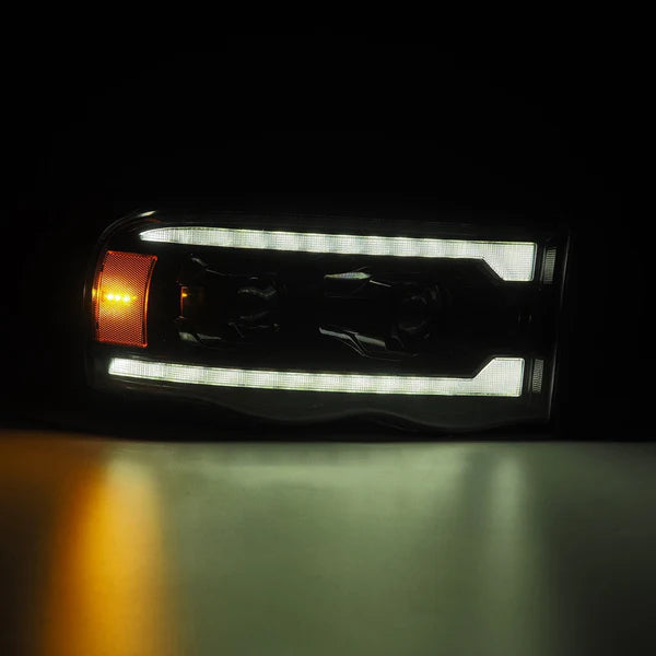 AlphaRex 880572 PRO Series Alpha Black Halogen Projector Headlights | 2003-2005 Dodge RAM 2500/3500