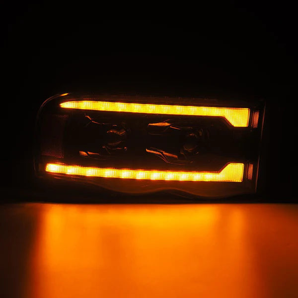 AlphaRex 880572 PRO Series Alpha Black Halogen Projector Headlights | 2003-2005 Dodge RAM 2500/3500