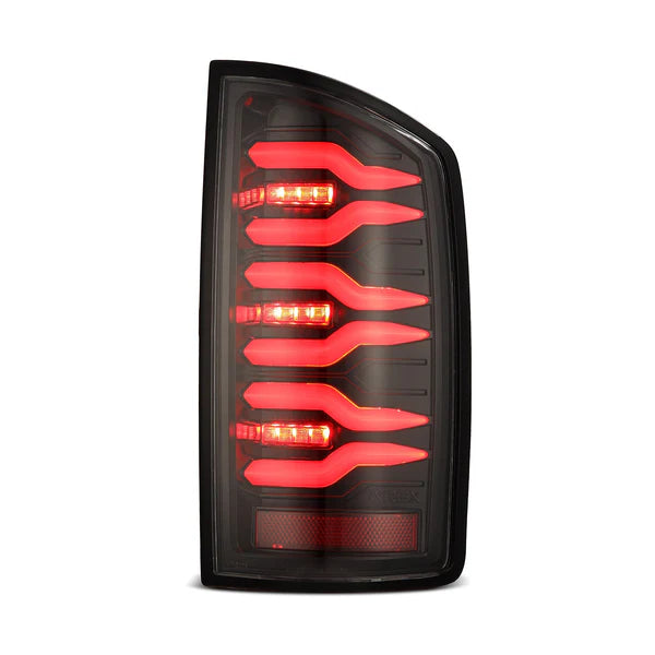 AlphaRex 641020 LUXX Series Alpha Black LED Tail Lights | 2003-2006 Dodge RAM 2500/3500