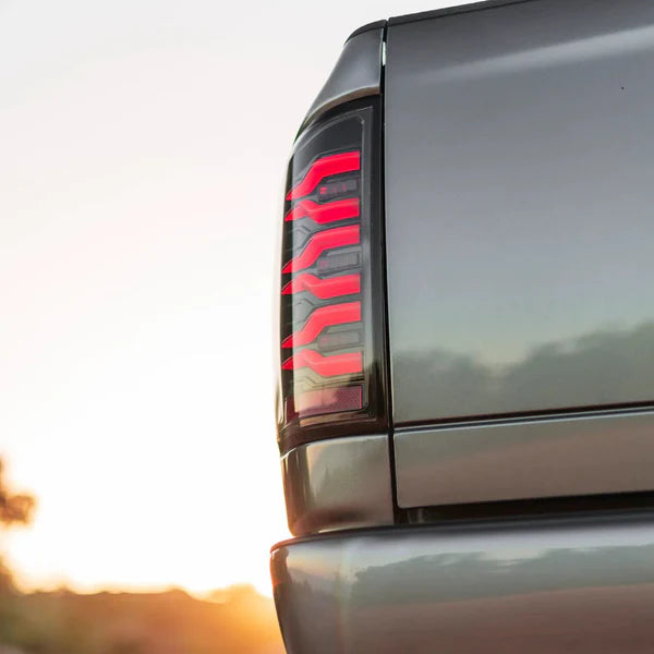 AlphaRex 641020 LUXX Series Alpha Black LED Tail Lights | 2003-2006 Dodge RAM 2500/3500