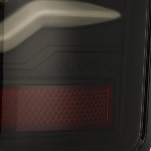 AlphaRex 641010 LUXX Series Black LED Tail Lights | 2003-2006 Dodge RAM 2500/3500
