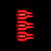 AlphaRex 641010 LUXX Series Black LED Tail Lights | 2003-2006 Dodge RAM 2500/3500
