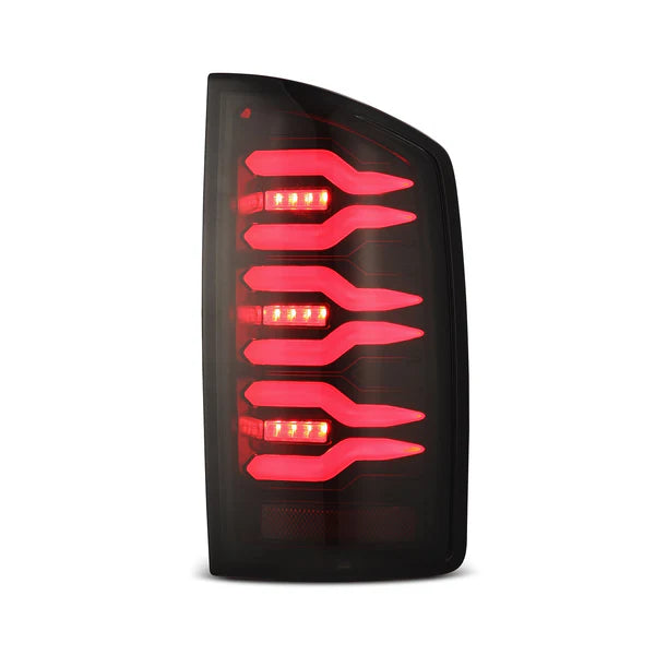 AlphaRex 641030 LUXX Series Black/Red LED Tail Lights | 2003-2006 Dodge RAM 2500/3500