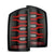 AlphaRex 641030 LUXX Series Black/Red LED Tail Lights | 2003-2006 Dodge RAM 2500/3500