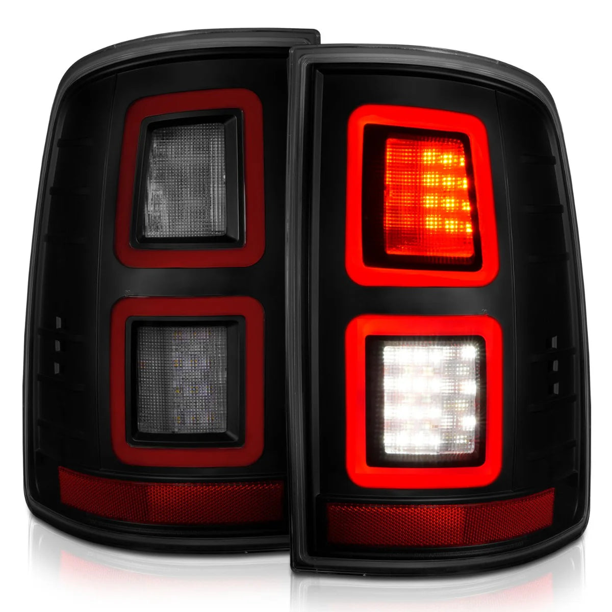 ANZO 311274 Black Smoke Lens Full LED Tail Lights | 2010-2018 Dodge RAM 2500/3500 6.7L Cummins