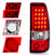 ANZO 311007 Chrome Red Classic LED Tail Lights | 2003-2007 GM Chevrolet Silverado 2500HD/3500HD