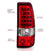 ANZO 311007 Chrome Red Classic LED Tail Lights | 2003-2007 GM Chevrolet Silverado 2500HD/3500HD