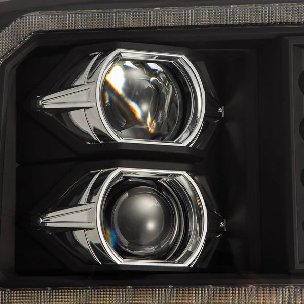 AlphaRex 880317 LUXX Series Black LED Projector Headlights | 2005-2007 Ford F250/F350