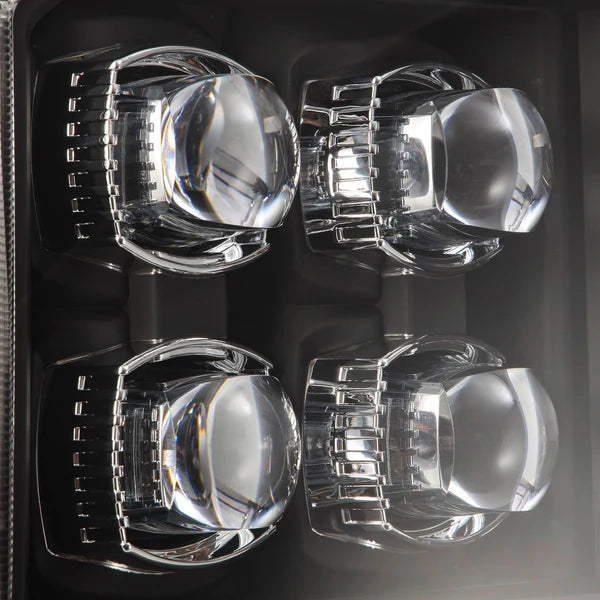 AlphaRex 880318 NOVA Series Alpha Black LED Projector Headlights | 2005-2007 Ford F250/F350